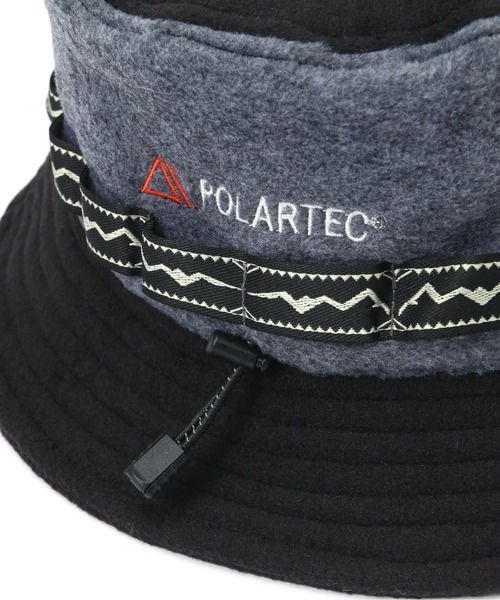 MANASTASH（マナスタッシュ）の「MANASTASH/マナスタッシュ　POLARTEC BOONIE 22　ポーラーテックブーニー22　フリースハット（ハット・メンズ・オリーブ系/その他19/チャコール/ブラック・F）」の9枚目の写真