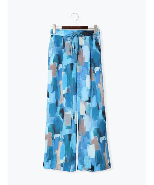 Te chichi（テチチ）の「アブストラクト柄サテンパンツ（その他パンツ・レディース・グリーン/ブルー・F）」の18枚目の写真