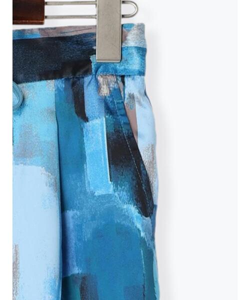 Te chichi（テチチ）の「アブストラクト柄サテンパンツ（その他パンツ・レディース・グリーン/ブルー・F）」の21枚目の写真