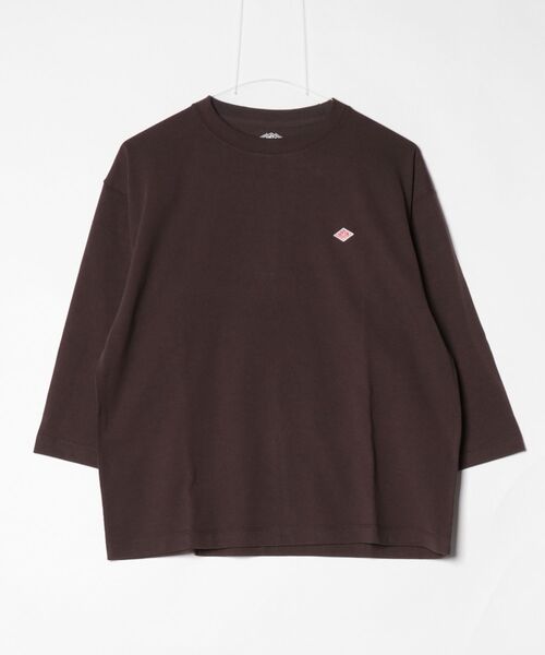 DANTON(ダントン)の「DANTON/ダントン クルーネックプルオーバー3/4スリーブ CREWNECK P.O 3/4 SLEEVES DT-C0131 TCB(Tシャツ/カットソー・レディース・ホワイト/アイボリー/ブラック/グレイッシュベージュ/ダークブラウン/ブラウン・M)」の5枚目の写真