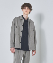 ABAHOUSE | 【セットアップ対応】T/R フランス綾 CPO ブルゾン/シャツ(ブルゾン)