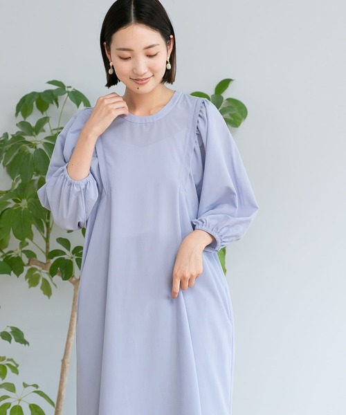 URBAN RESEARCH Sonny Label（アーバンリサーチサニーレーベル）の「『UR TECH』バックオープンワンピース（ワンピース・レディース・グレー系その他/ブラック/パープル・FREE）」の3枚目の写真