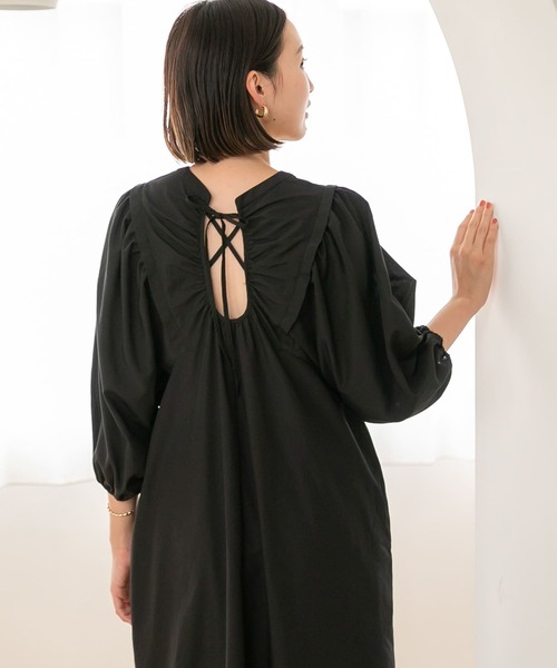 URBAN RESEARCH Sonny Label（アーバンリサーチサニーレーベル）の「『UR TECH』バックオープンワンピース（ワンピース・レディース・グレー系その他/ブラック/パープル・FREE）」の6枚目の写真