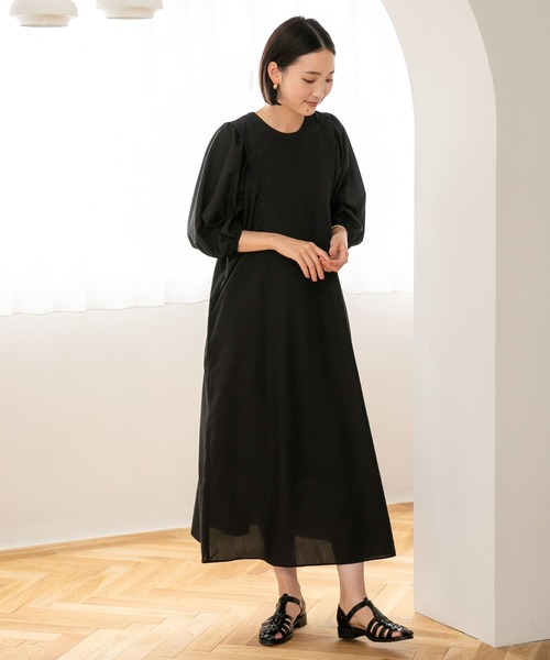 URBAN RESEARCH Sonny Label（アーバンリサーチサニーレーベル）の「『UR TECH』バックオープンワンピース（ワンピース・レディース・グレー系その他/ブラック/パープル・FREE）」の8枚目の写真