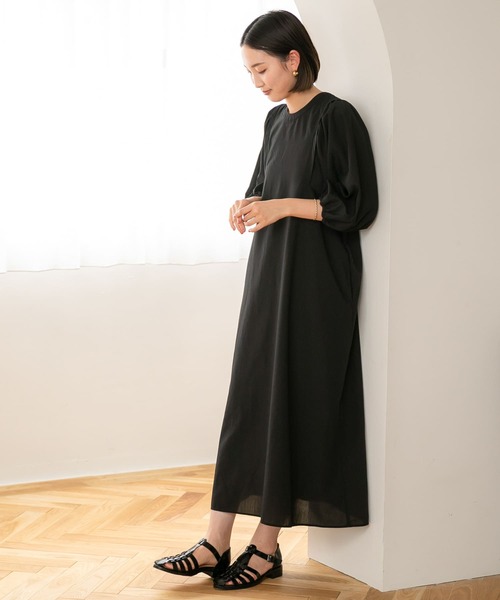 URBAN RESEARCH Sonny Label（アーバンリサーチサニーレーベル）の「『UR TECH』バックオープンワンピース（ワンピース・レディース・グレー系その他/ブラック/パープル・FREE）」の9枚目の写真