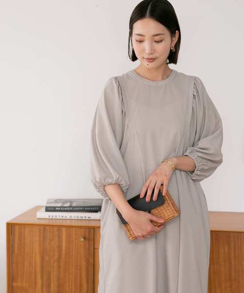 URBAN RESEARCH Sonny Label（アーバンリサーチサニーレーベル）の「『UR TECH』バックオープンワンピース（ワンピース・レディース・グレー系その他/ブラック/パープル・FREE）」の14枚目の写真