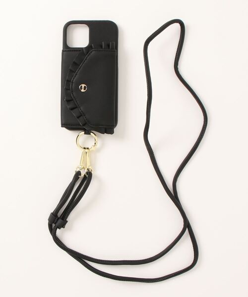 【IPHORIA アイフォリア】Necklace Case for Apple iPhone 12/12 Pro - Romantic Ruffles with Coin Pocket