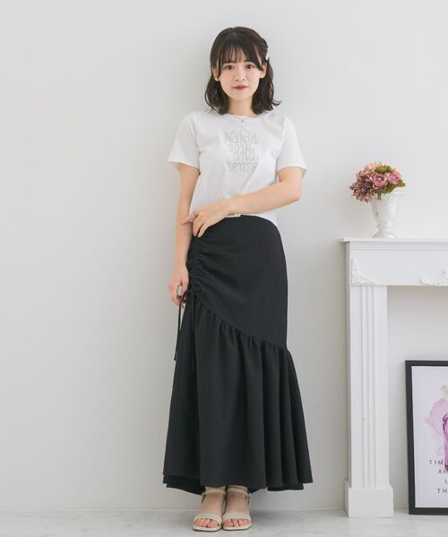 ems excite(エムズエキサイト)の「ラインストーンTEE(Tシャツ/カットソー・レディース・ブラック/ブルー/オフホワイト・FREE)」の16枚目の写真