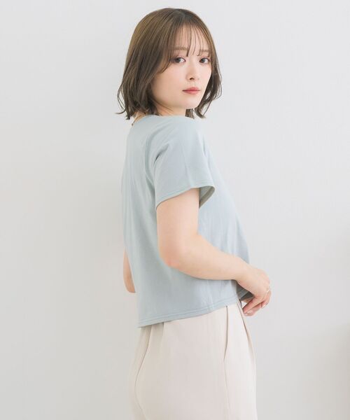 ems excite(エムズエキサイト)の「ラインストーンTEE(Tシャツ/カットソー・レディース・ブラック/ブルー/オフホワイト・FREE)」の9枚目の写真