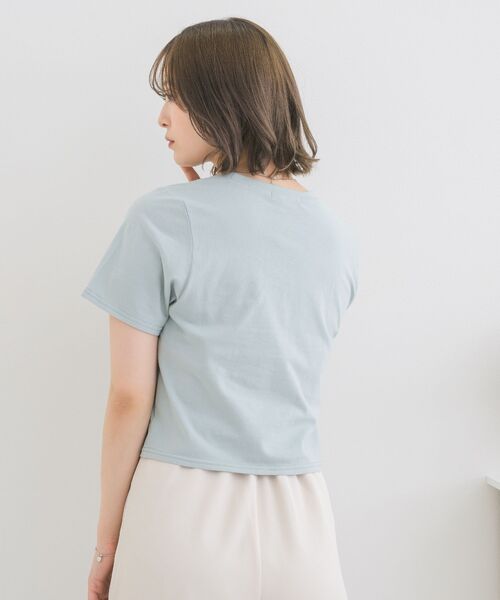 ems excite(エムズエキサイト)の「ラインストーンTEE(Tシャツ/カットソー・レディース・ブラック/ブルー/オフホワイト・FREE)」の19枚目の写真