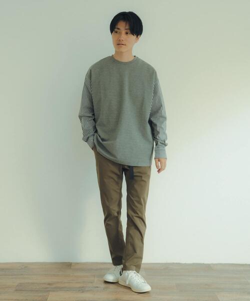 ITEMS URBANRESEARCH（アイテムズ アーバンリサーチ）の「スリムテーパード クライミングパンツ（その他パンツ・メンズ・ブラック/ベージュ/カーキ・LARGE/MEDIUM）」の8枚目の写真