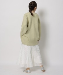 新品タグ付き◇アプワイザーリッシェ　ラメニットコクーンミドルジャケット Apuweiser-riche（アプワイザーリッシェ）の「ラメニットコクーン