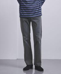 オーガニックコットン ブラック フレアデニムパンツ