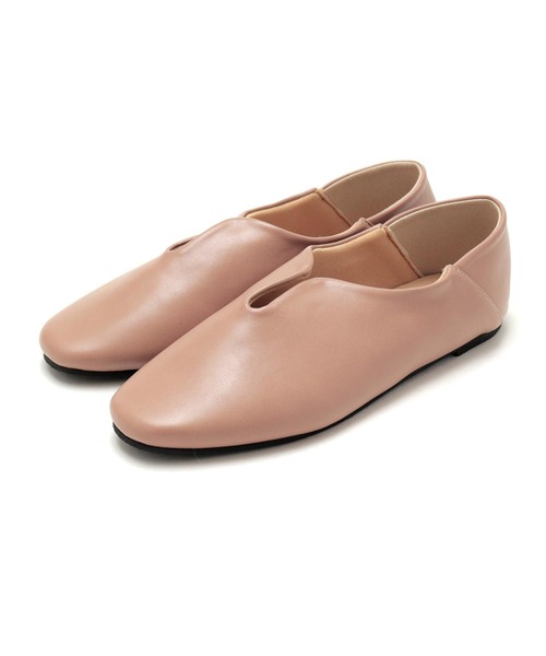 SOROTTO（ソロット）の「ふかふかインソール/スリットデザインの2wayぺたんこフラットソールシューズ/バブーシュ（パンプス・レディース・ブラウン/ブルー/ゴールド/サーモンピンク/ブラック・23.5cm/24.0cm/24.5cm/22.0cm/25.0cm/22.5cm/23.0cm）」の11枚目の写真