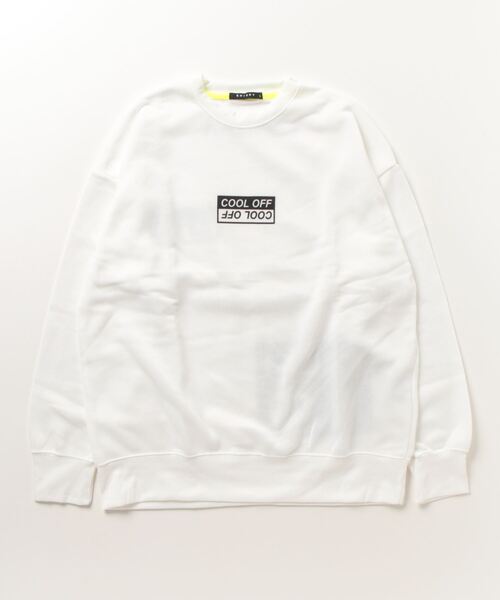 FUNALIVE（ファンアライブ）の「Fleece lining print loose fit sweatshirt / 裏起毛プリント ルーズフィットスウェット unisex（スウェット・メンズ・ブラック系/チャコールグレー/チャコール/ブラック系1/ホワイト系/ベージュ/杢グレー/ブラック/ネイビー/ブラック系2/ネイビー系/ダークグレー/ブラック系4/ベージュ系/ブラック系3/グレー系1/ホワイト/ホワイト系2・XL/L/M）」の4枚目の写真