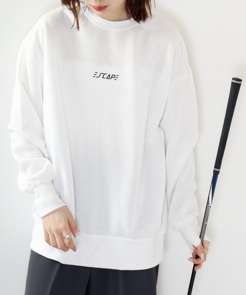FUNALIVE（ファンアライブ）の「Fleece lining print loose fit sweatshirt / 裏起毛プリント ルーズフィットスウェット unisex（スウェット・メンズ・ブラック系/チャコールグレー/チャコール/ブラック系1/ホワイト系/ベージュ/杢グレー/ブラック/ネイビー/ブラック系2/ネイビー系/ダークグレー/ブラック系4/ベージュ系/ブラック系3/グレー系1/ホワイト/ホワイト系2・XL/L/M）」の3枚目の写真
