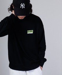 Fleece lining print loose fit sweatshirt / 裏起毛プリント ルーズフィットスウェット unisex
