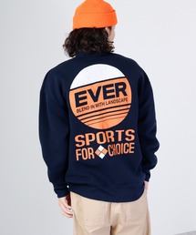 Fleece lining print loose fit sweatshirt / 裏起毛プリント ルーズフィットスウェット unisex