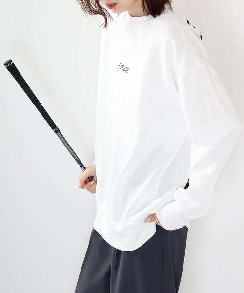 FUNALIVE（ファンアライブ）の「Fleece lining print loose fit sweatshirt / 裏起毛プリント ルーズフィットスウェット unisex（スウェット・メンズ・ブラック系/チャコールグレー/チャコール/ブラック系1/ホワイト系/ベージュ/杢グレー/ブラック/ネイビー/ブラック系2/ネイビー系/ダークグレー/ブラック系4/ベージュ系/ブラック系3/グレー系1/ホワイト/ホワイト系2・XL/L/M）」の20枚目の写真