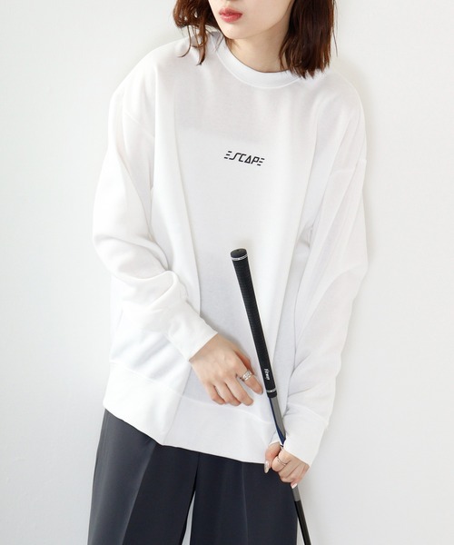 FUNALIVE（ファンアライブ）の「Fleece lining print loose fit sweatshirt / 裏起毛プリント ルーズフィットスウェット unisex（スウェット・メンズ・ブラック系/チャコールグレー/チャコール/ブラック系1/ホワイト系/ベージュ/杢グレー/ブラック/ネイビー/ブラック系2/ネイビー系/ダークグレー/ブラック系4/ベージュ系/ブラック系3/グレー系1/ホワイト/ホワイト系2・XL/L/M）」の19枚目の写真