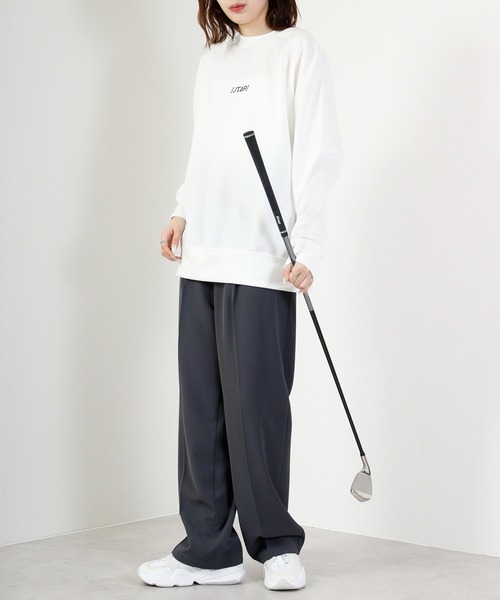 FUNALIVE（ファンアライブ）の「Fleece lining print loose fit sweatshirt / 裏起毛プリント ルーズフィットスウェット unisex（スウェット・メンズ・ブラック系/チャコールグレー/チャコール/ブラック系1/ホワイト系/ベージュ/杢グレー/ブラック/ネイビー/ブラック系2/ネイビー系/ダークグレー/ブラック系4/ベージュ系/ブラック系3/グレー系1/ホワイト/ホワイト系2・XL/L/M）」の22枚目の写真