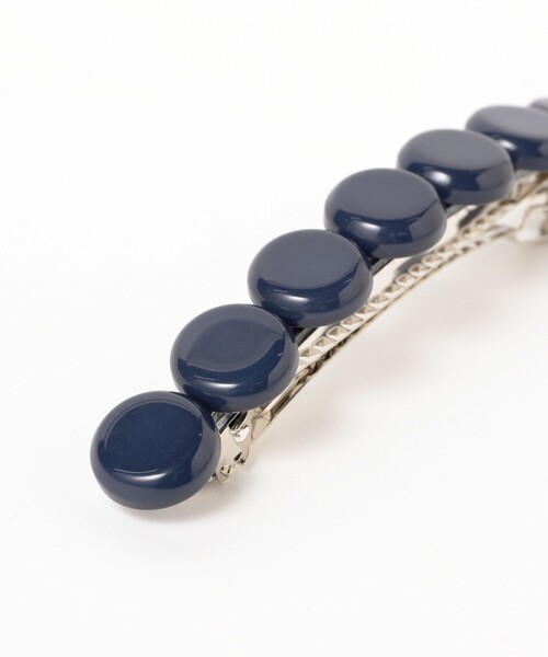 BEAMS BOY(ビームスボーイ)の「Jewel Casket / ロング バレッタ(バレッタ/ヘアクリップ・レディース・ブラック/その他/ネイビー・ONE SIZE)」の9枚目の写真