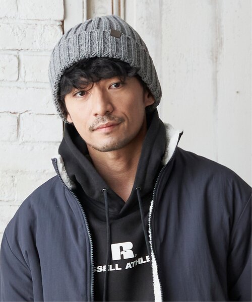 ikka（イッカ）の「ワイドリブニットワッチ（ニットキャップ/ビーニー・メンズ・ブラック/オリーブ/グレー・FREE）」の5枚目の写真
