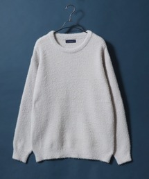 Feather Yarn Loosesized Knit Pullover/フェザーヤーン ルーズサイズ ニット プルオーバー
