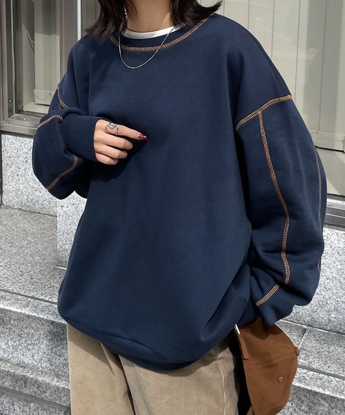 淑女のスウェット　ネイビー 淑女のスウェット ネイビー