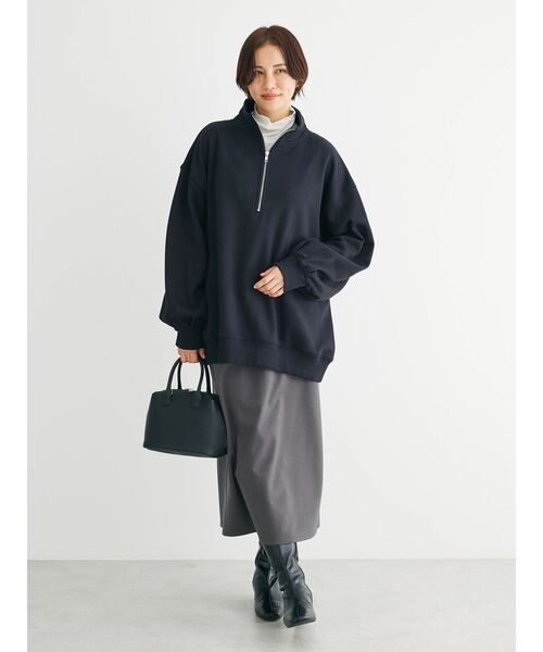 Green　Parks（グリーンパークス）の「カットリブタートルネックプルオーバー（インナーウェア/肌着・レディース・ブラック/ホワイト系その他2/ライトグリーン/パープル/ピンク/ダークグリーン・FREE）」の7枚目の写真