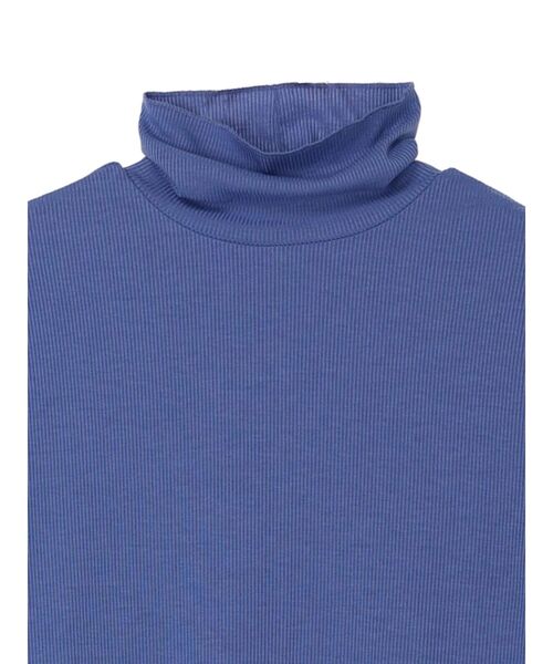 Green　Parks（グリーンパークス）の「カットリブタートルネックプルオーバー（インナーウェア/肌着・レディース・ブラック/ホワイト系その他2/ライトグリーン/パープル/ピンク/ダークグリーン・FREE）」の10枚目の写真