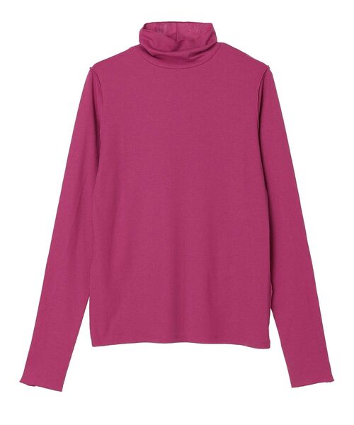 Green　Parks（グリーンパークス）の「カットリブタートルネックプルオーバー（インナーウェア/肌着・レディース・ブラック/ホワイト系その他2/ライトグリーン/パープル/ピンク/ダークグリーン・FREE）」の17枚目の写真