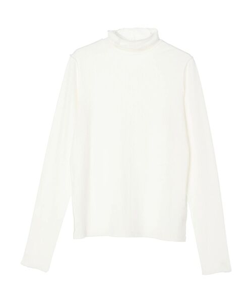 Green　Parks（グリーンパークス）の「カットリブタートルネックプルオーバー（インナーウェア/肌着・レディース・ブラック/ホワイト系その他2/ライトグリーン/パープル/ピンク/ダークグリーン・FREE）」の21枚目の写真