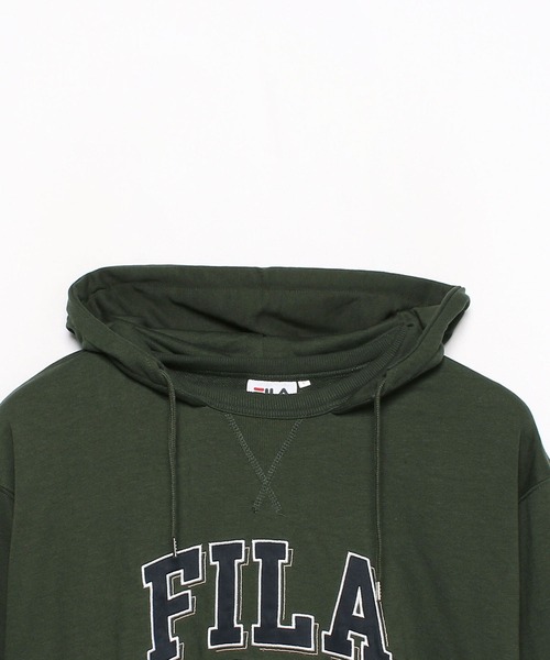 FILA(フィラ)の「【FILA】カレッジワッペン パーカー(パーカー・メンズ・カーキ/ブルー/ワイン・M/L/LL)」の7枚目の写真