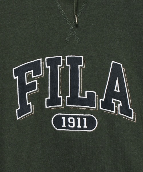 FILA(フィラ)の「【FILA】カレッジワッペン パーカー(パーカー・メンズ・カーキ/ブルー/ワイン・M/L/LL)」の5枚目の写真