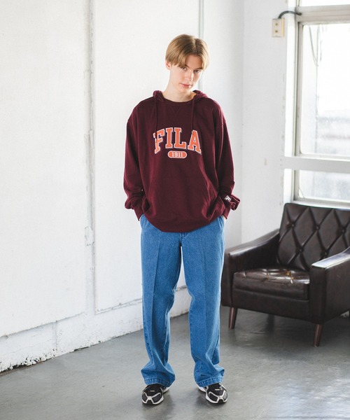 FILA(フィラ)の「【FILA】カレッジワッペン パーカー(パーカー・メンズ・カーキ/ブルー/ワイン・M/L/LL)」の15枚目の写真