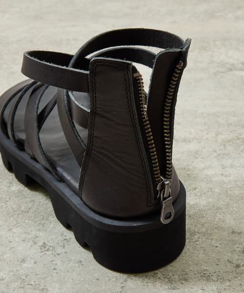 PADRONE（パドローネ）の「PADRONE パドローネ / BACK ZIP GLADIATOR SANDALS with Chunky Sole バックジップグラディエーターサンダル チャンキーソール / PU2308-3205（サンダル・メンズ・ブラック・40/41/42）」の17枚目の写真