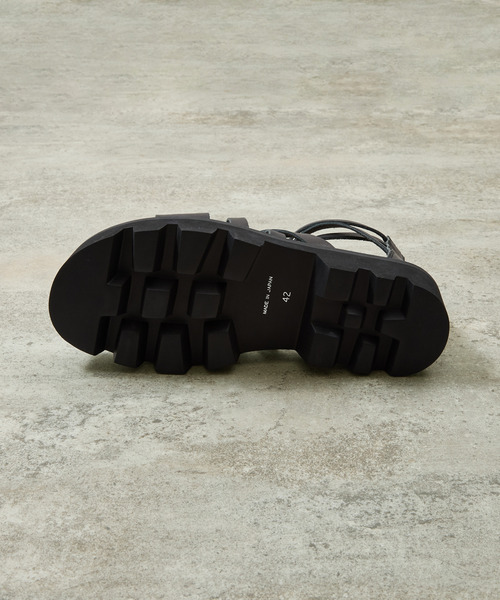 PADRONE（パドローネ）の「PADRONE パドローネ / BACK ZIP GLADIATOR SANDALS with Chunky Sole バックジップグラディエーターサンダル チャンキーソール / PU2308-3205（サンダル・メンズ・ブラック・40/41/42）」の14枚目の写真