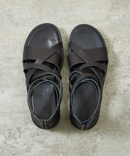 PADRONE（パドローネ）の「PADRONE パドローネ / BACK ZIP GLADIATOR SANDALS with Chunky Sole バックジップグラディエーターサンダル チャンキーソール / PU2308-3205（サンダル・メンズ・ブラック・40/41/42）」の13枚目の写真