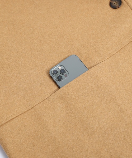 AMELY（エミリー）の「フード付きポンチョコート（ポンチョ・レディース・キャメル/ブラック/ネイビー・フリー）」の16枚目の写真