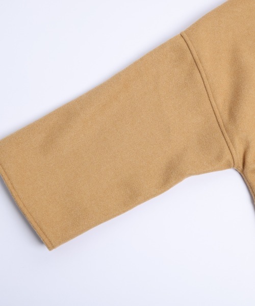 AMELY（エミリー）の「フード付きポンチョコート（ポンチョ・レディース・キャメル/ブラック/ネイビー・フリー）」の19枚目の写真