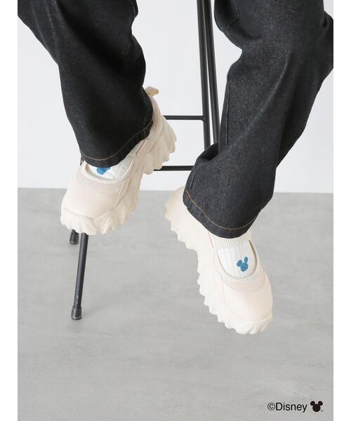 ehka sopo（エヘカソポ）の「【Disney】ミッキー/ラメロゴリブソックス（ソックス/靴下・レディース・グリーン/レッド・F）」の7枚目の写真