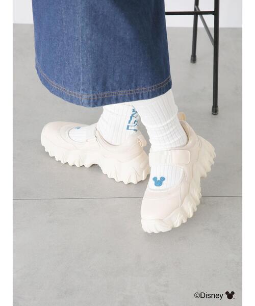 ehka sopo（エヘカソポ）の「【Disney】ミッキー/ラメロゴリブソックス（ソックス/靴下・レディース・グリーン/レッド・F）」の9枚目の写真