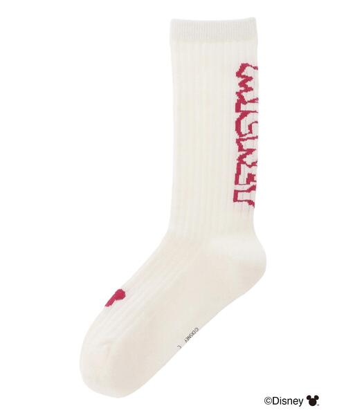 ehka sopo（エヘカソポ）の「【Disney】ミッキー/ラメロゴリブソックス（ソックス/靴下・レディース・グリーン/レッド・F）」の11枚目の写真