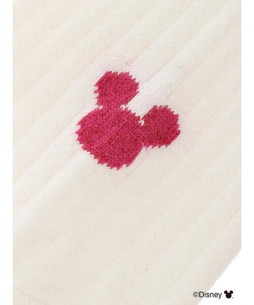 ehka sopo（エヘカソポ）の「【Disney】ミッキー/ラメロゴリブソックス（ソックス/靴下・レディース・グリーン/レッド・F）」の16枚目の写真