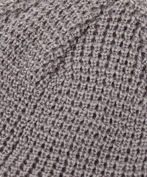 RIVER UP(リバーアップ)の「<BASIQUENTI>【丸洗いOK】ユニセックス ワッフル編み ニットキャップ(ニットキャップ/ビーニー・メンズ・ブラック/グレー/オフホワイト/イエロー/オレンジ/グリーン/ライトベージュ・フリー)」の8枚目の写真