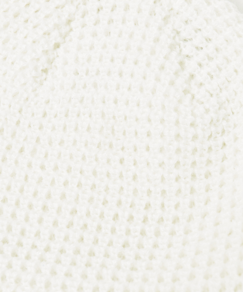RIVER UP(リバーアップ)の「<BASIQUENTI>【丸洗いOK】ユニセックス ワッフル編み ニットキャップ(ニットキャップ/ビーニー・メンズ・ブラック/グレー/オフホワイト/イエロー/オレンジ/グリーン/ライトベージュ・フリー)」の10枚目の写真