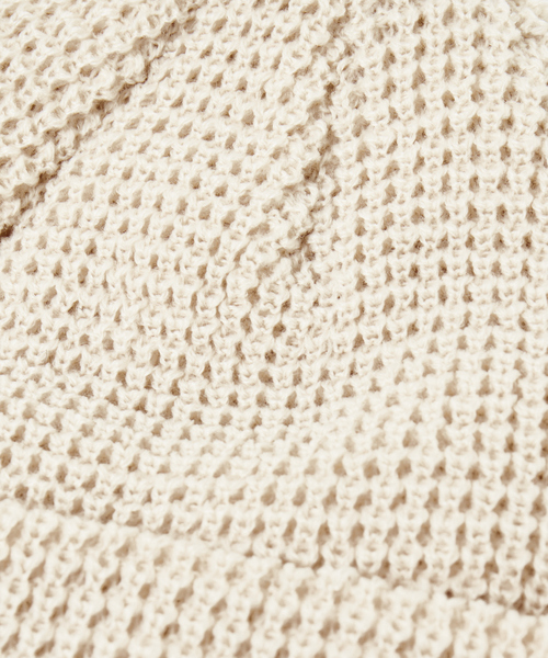 RIVER UP(リバーアップ)の「<BASIQUENTI>【丸洗いOK】ユニセックス ワッフル編み ニットキャップ(ニットキャップ/ビーニー・メンズ・ブラック/グレー/オフホワイト/イエロー/オレンジ/グリーン/ライトベージュ・フリー)」の9枚目の写真