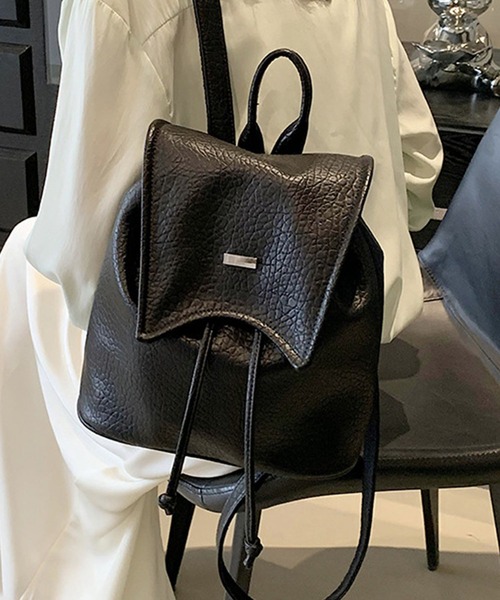 Dewlily(デューリリー)の「フェイクレザーリュック(バックパック/リュック・レディース・ホワイト/ピンク/シルバー/ブラック・FREE)」の9枚目の写真