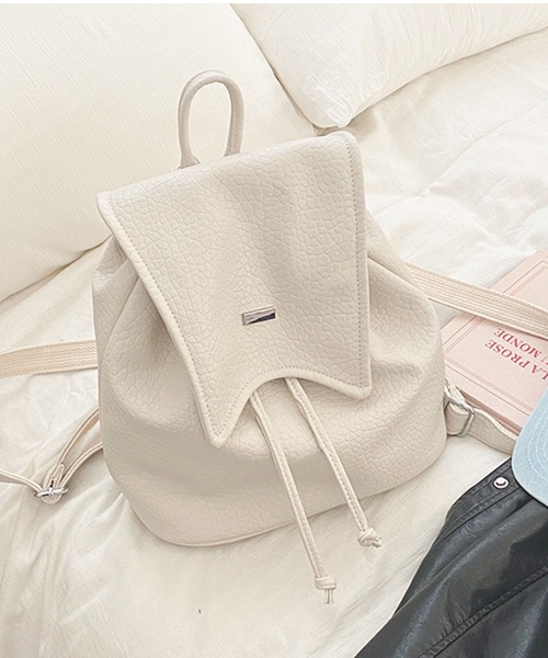 Dewlily(デューリリー)の「フェイクレザーリュック(バックパック/リュック・レディース・ホワイト/ピンク/シルバー/ブラック・FREE)」の12枚目の写真